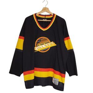 Nelk Boys Full Send Vancouver Canucks Hockey Jersey black size L